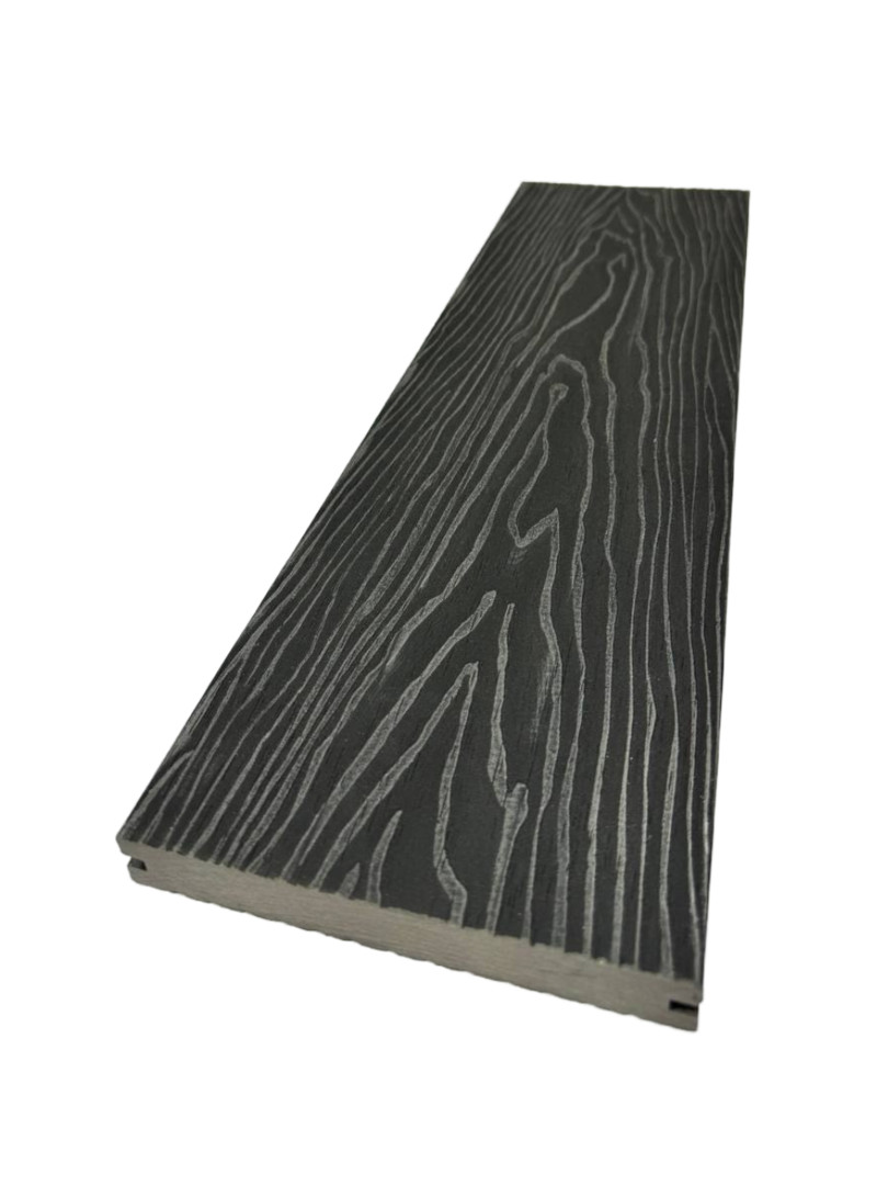 Террасная доска Poly-Deck Solid полнотелая 150х24х3000(4000) графит