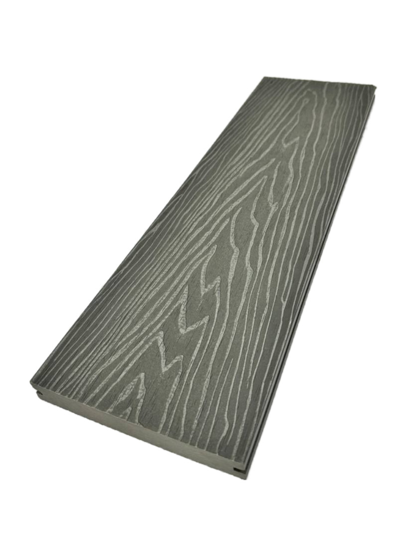 Террасная доска Poly-Deck Solid полнотелая 150х24х3000(4000) серый